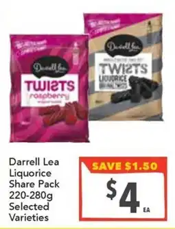 Supa Valu Darrell Lea Liquorice Share Pack offer