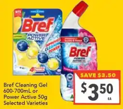 Supa Valu Bref Cleaning Gel Power Active offer