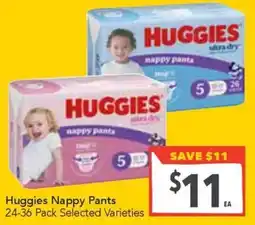 Supa Valu Huggies Nappy Pants offer