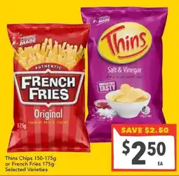 Supa Valu Thins Chips offer