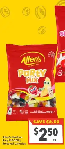 Supa Valu Allen's Party Mix offer