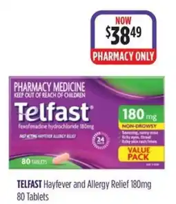 Wizard Pharmacy Telfast Hayfever and Allergy Relief 180mg offer