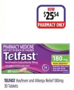 Wizard Pharmacy Telfast Hayfever and Allergy Relief 180mg offer