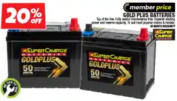 Autobarn SuperCharge GoldPlus Batteries offer