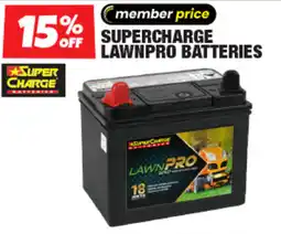 Autobarn Lawnpro Batteries offer