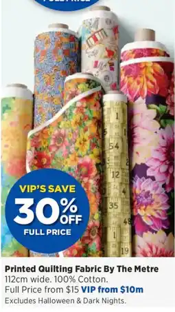 Spotlight Printed Quilting Fabric By The Metre offer