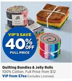 Spotlight Quilting Bundles & Jelly Rolls offer