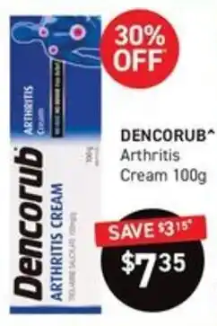 Chemist King Dencorub Arthritis Cream offer