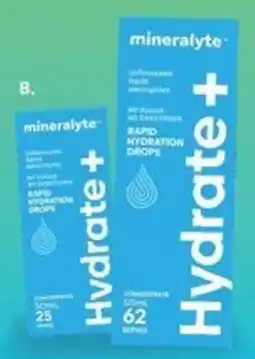 Chemist King mineralyte Hydrate+ Rapid Hydration Drops offer