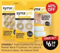 Chemist King Synxgeli Foam Cushions For Corns & Plantar Warts offer