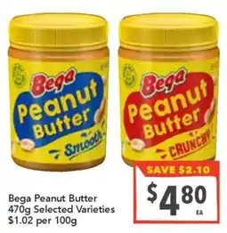 Supa Valu Bega Peanut Butter Selected Varieties offer