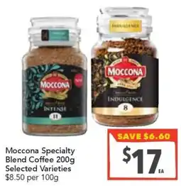 Supa Valu Moccona Specialty Blend Coffee Varieties offer