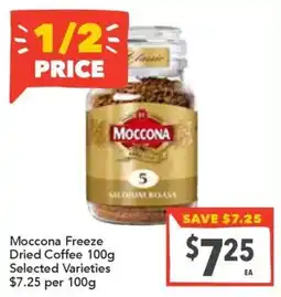 Supa Valu Moccona Freeze Dried Coffee offer