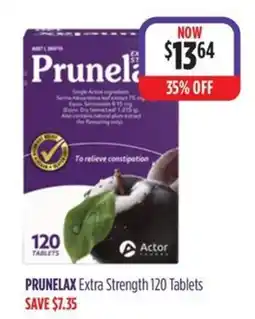 Wizard Pharmacy Prunelax Extra Strength 120 Tablets offer
