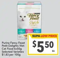 Supa Valu Purina Fancy Feast Petit Delights Wet Cat Food offer