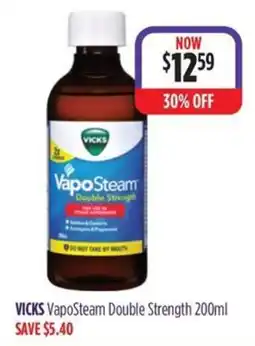 Wizard Pharmacy Vicks VapoSteam Double Strength offer