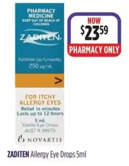 Wizard Pharmacy Zaditen Allergy Eye Drops offer