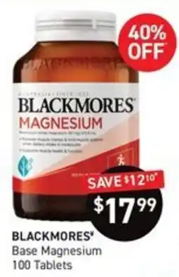 Chemist King Blackmores Base Magnesium offer