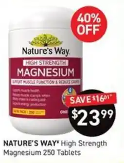 Chemist King Nature's Way High Strength Magnesium offer