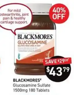 Chemist King Blackmores Glucosamine Sulfate offer