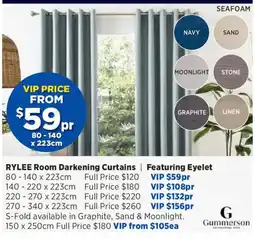 Spotlight Rylee Room Darkening Curtains offer