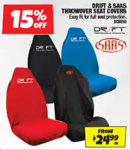 Autobarn Drift & Saas Throwover Seat Covers offer