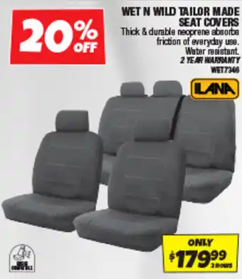 Wet n Wild Tailor Made Seat Covers
