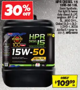 Autobarn Penrite HPR Diesel 15 15W-50 offer