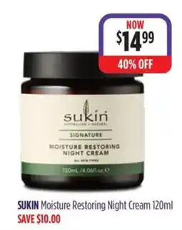Wizard Pharmacy Sukin Moisture Restoring Night Cream offer