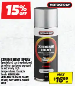 Autobarn Motospray Xtreme Heat Spray offer