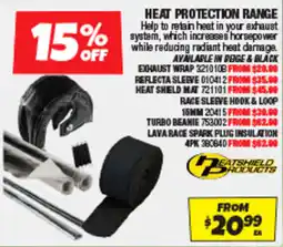 Autobarn Heatshield Products Heat Protection Range offer