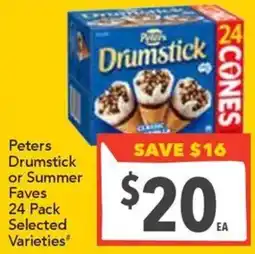 Supa Valu Peters Drumstick or Summer Faves offer