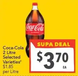 Supa Valu Coca-Cola 2 Litre Selected Varieties offer