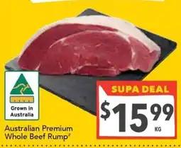 Supa Valu Australian Premium Whole Beef Rump offer