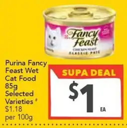 Supa Valu Purina Fancy Feast Wet Cat Food offer