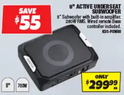 Autobarn KSC-PSW88 8" Active Underseat Subwoofer offer