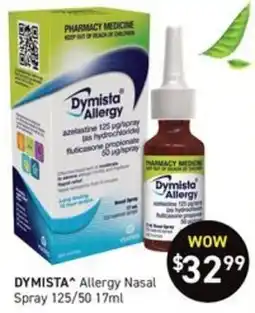Chemist King Dymista Allergy Nasal Spray offer