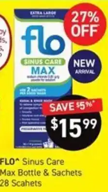 Chemist King flo Sinus Care Max Bottle & Sachets offer