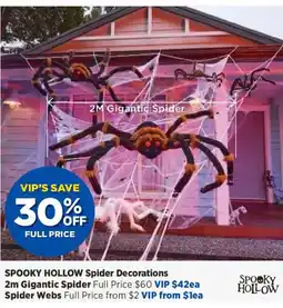 Spotlight Spooky Hollow Spider Decorations offer