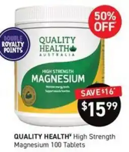 Chemist King Quality Health High Strength Magnesium offer