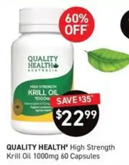 Chemist King Quality Health High Strength Krill Oil offer