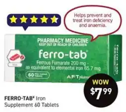 Chemist King Ferro-tab Iron Supplement offer