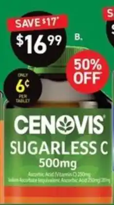 Chemist King Cenovis Sugarless C offer