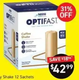 Chemist King Nestle Optifast Coffee Shake offer
