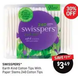 Chemist King Swisspers Earth Kind Cotton Tips With Paper Stems offer