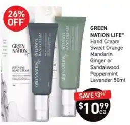 Chemist King Green Nation Life Intensive Hand Cream offer