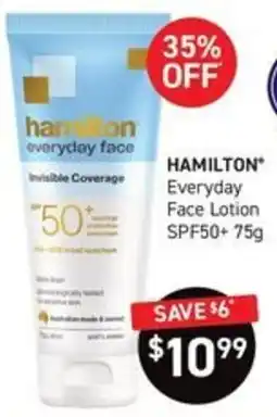 Chemist King Hamilton Everyday Face Lotion offer