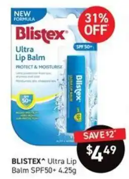 Chemist King Blistex Ultra Lip Balm offer