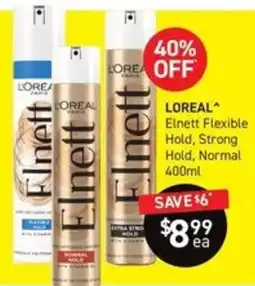 Chemist King L'Oréal Elnett Flexible Hold offer