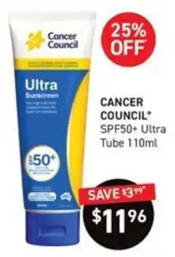 Chemist King Cancer Council Ultra Sunscreen offer
